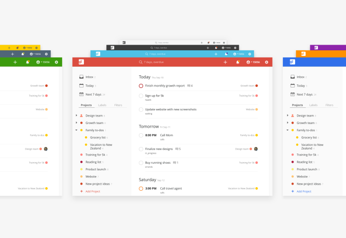 Todoist color themes